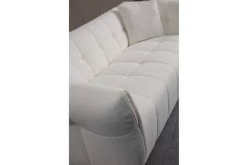 Azzo 3-sits Soffa - Vit - Möbler - Vardagsrum - Soffor - 3-sits soffor