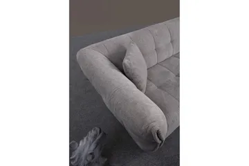 Azzo 4-sits Soffa med Divan - Ljusgrå - Möbler - Vardagsrum - Soffor - Divansoffa & schäslong