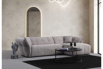 Azzo 4-sits Soffa med Divan - Ljusgrå - Möbler - Vardagsrum - Soffor - Divansoffa & schäslong