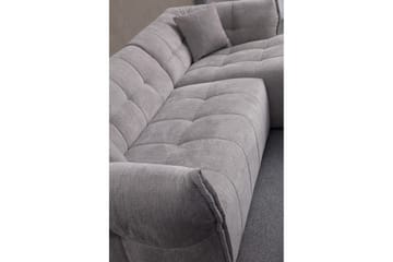 Azzo 4-sits Soffa med Divan - Ljusgrå - Möbler - Vardagsrum - Soffor - Divansoffa & schäslong