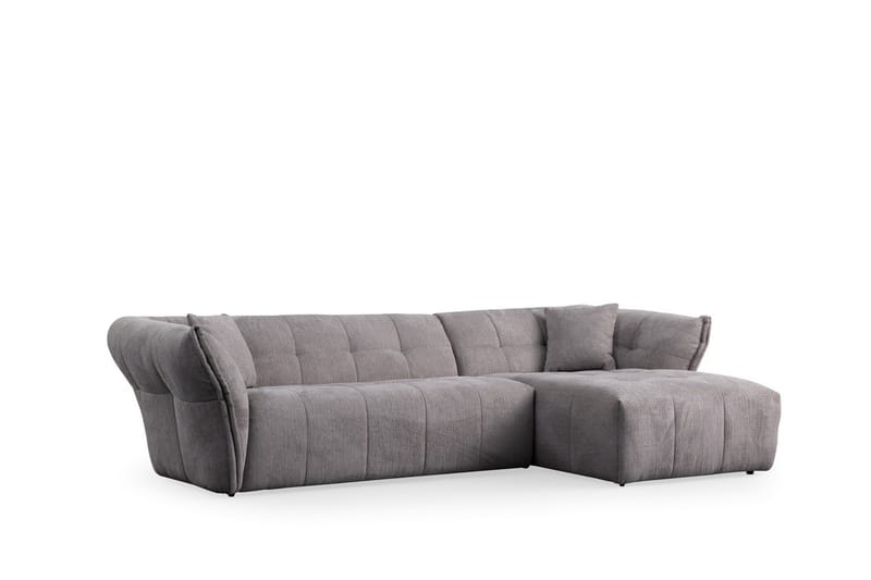Azzo 4-sits Soffa med Divan - Ljusgrå - Möbler - Vardagsrum - Soffor - Divansoffa & schäslong