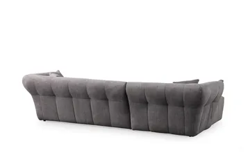 Azzo 4-sits Soffa med Divan - Ljusgrå - Möbler - Vardagsrum - Soffor - Divansoffa & schäslong