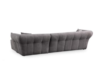 Azzo 4-sits Soffa med Divan - Ljusgrå - Möbler - Vardagsrum - Soffor - Divansoffa & schäslong