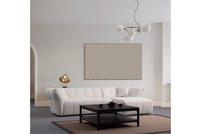 Azzo 4-sits Soffa med Divan - Vit - Möbler - Vardagsrum - Soffor - Divansoffa & schäslong