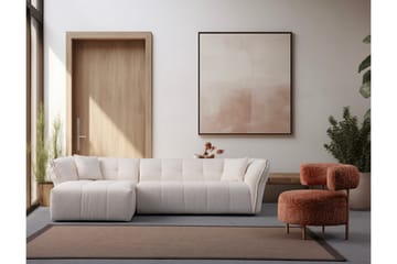 Azzo 4-sits Soffa med Divan - Vit - Möbler - Vardagsrum - Soffor - Divansoffa & schäslong