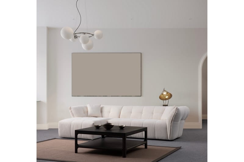 Azzo 4-sits Soffa med Divan - Vit - Möbler - Vardagsrum - Soffor - Divansoffa & schäslong