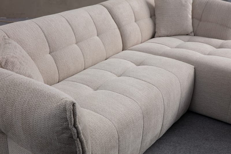 Azzo 4-sits Soffa med Divan - Vit - Möbler - Vardagsrum - Soffor - Divansoffa & schäslong