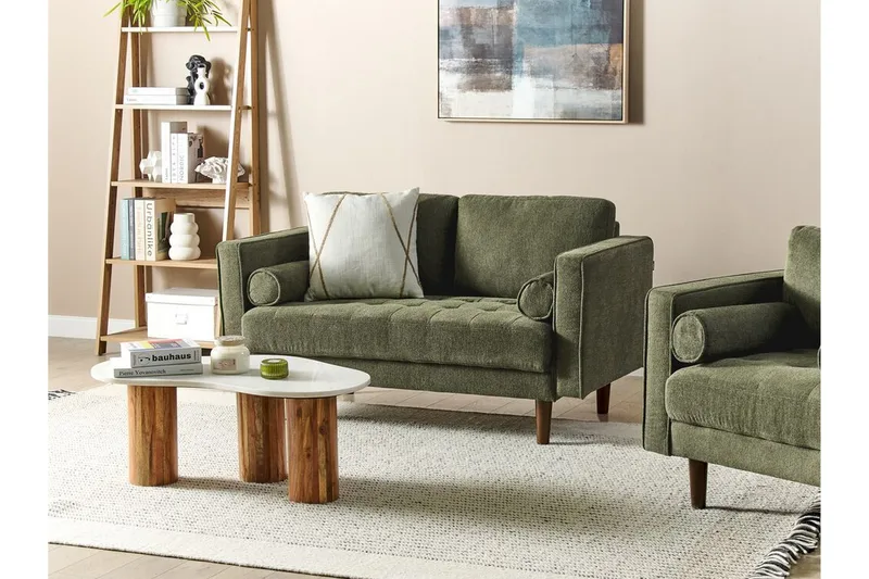 Babur Soffa 2-sits - Grön/Mörkt trä - Möbler - Vardagsrum - Soffor - 2-sits soffor