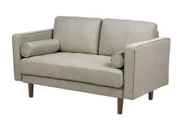 Babur Soffa 2-sits - Taupe/Mörkt trä - Möbler - Vardagsrum - Soffor - 2-sits soffor