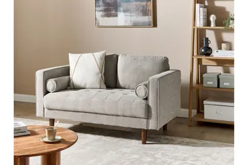 Babur Soffa 2-sits - Taupe/Mörkt trä - Möbler - Vardagsrum - Soffor - 2-sits soffor
