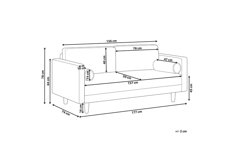 Babur Soffa 3-sits - Grön/Mörkt trä - Möbler - Vardagsrum - Soffor - 3-sits soffor