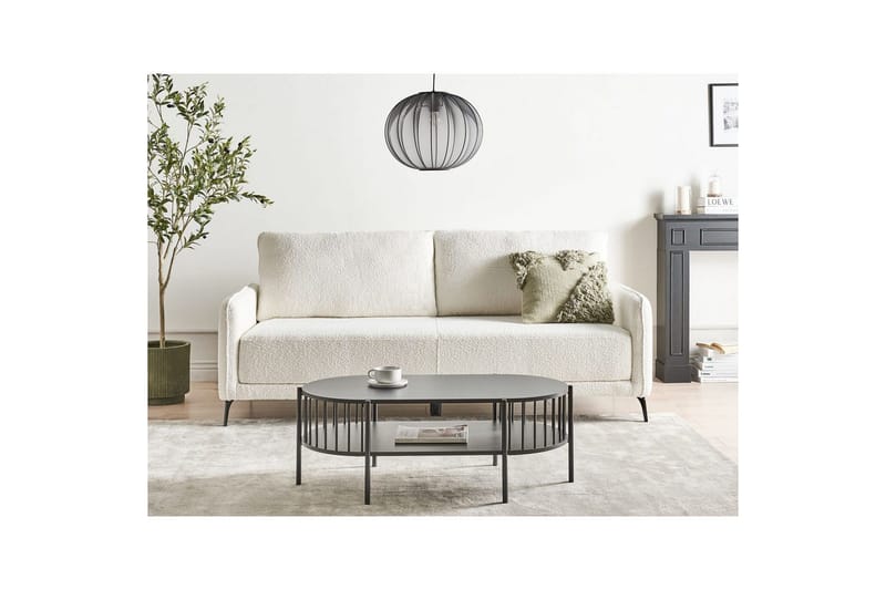 Bäddsoffa Heming Vit, Svart - Vit - Möbler - Vardagsrum - Soffor - 2-sits soffor