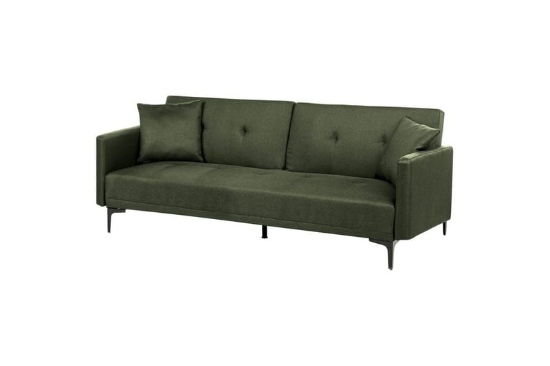 Bäddsoffa Lucan Grön, Svart - Grön, Svart - Möbler - Vardagsrum - Soffor - 2-sits soffor