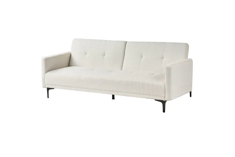 Bäddsoffa Lucan Vit, Svart - Vit, Svart - Möbler - Vardagsrum - Soffor - 2-sits soffor