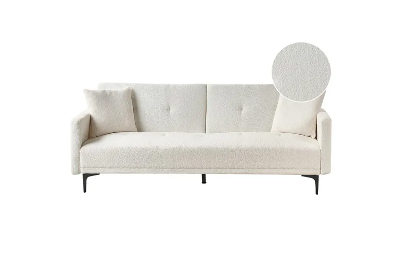 Bäddsoffa Lucan Vit, Svart, Vit, Svart