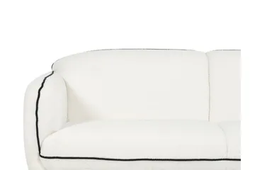 Balint Soffa 3-sits - Vit/Svart - Möbler - Vardagsrum - Soffor - 3-sits soffor