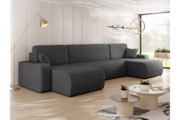 Barile Soffa Dubbeldivan 4-sits - Grå - Möbler - Vardagsrum - Soffor - U-soffor
