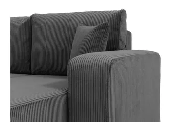 Barile Soffa med Divan 3-sits - Grå - Möbler - Vardagsrum - Soffor - Divansoffa & schäslong