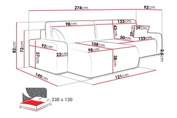Barile Soffa med Divan 3-sits - Grön - Möbler - Vardagsrum - Soffor - Divansoffa & schäslong