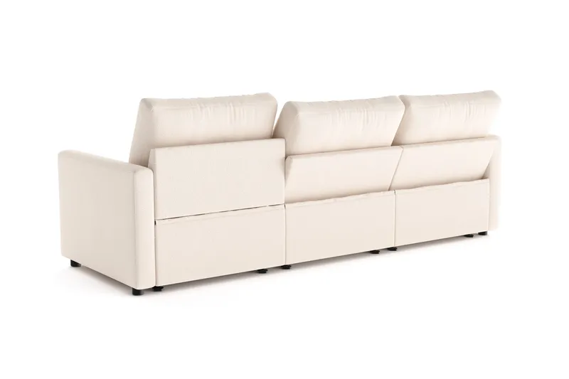 Barsele 3-sits Elektrisk Reclinersoffa - Beige - Möbler - Vardagsrum - Soffor - Reclinersoffor & Biosoffor