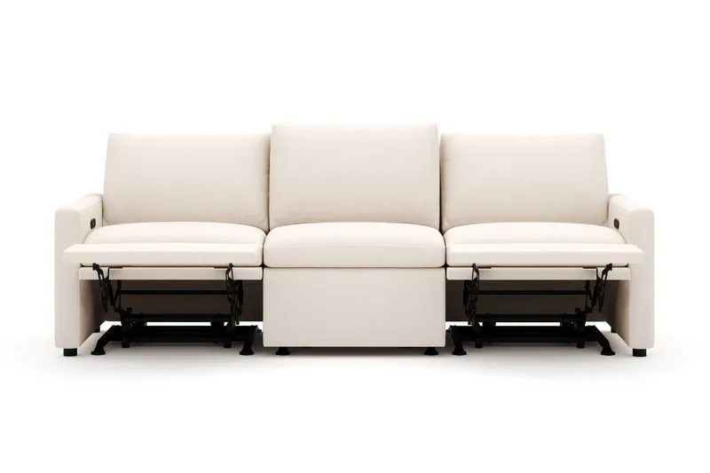 Barsele 3-sits Elektrisk Reclinersoffa - Beige - Möbler - Vardagsrum - Soffor - Reclinersoffor & Biosoffor