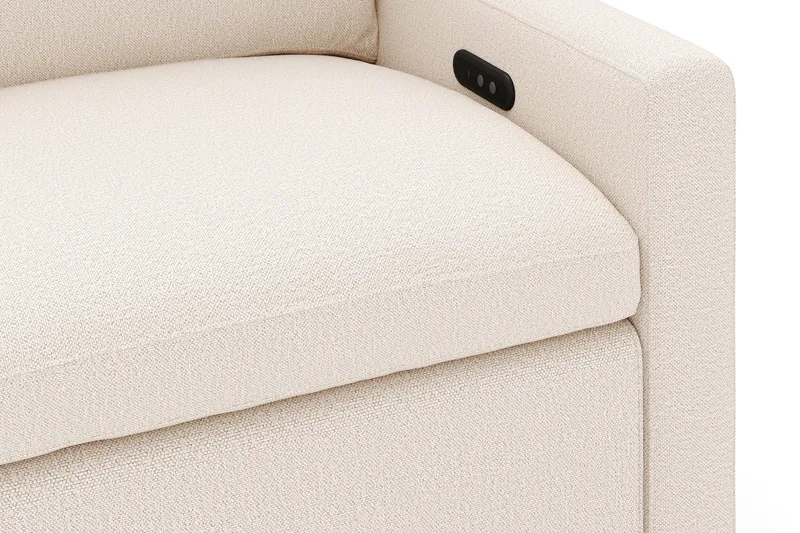 Barsele 3-sits Elektrisk Reclinersoffa - Beige - Möbler - Vardagsrum - Soffor - Reclinersoffor & Biosoffor
