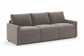 Barsele 3-sits Elektrisk Reclinersoffa - Brun - Möbler - Vardagsrum - Soffor - Reclinersoffor & Biosoffor