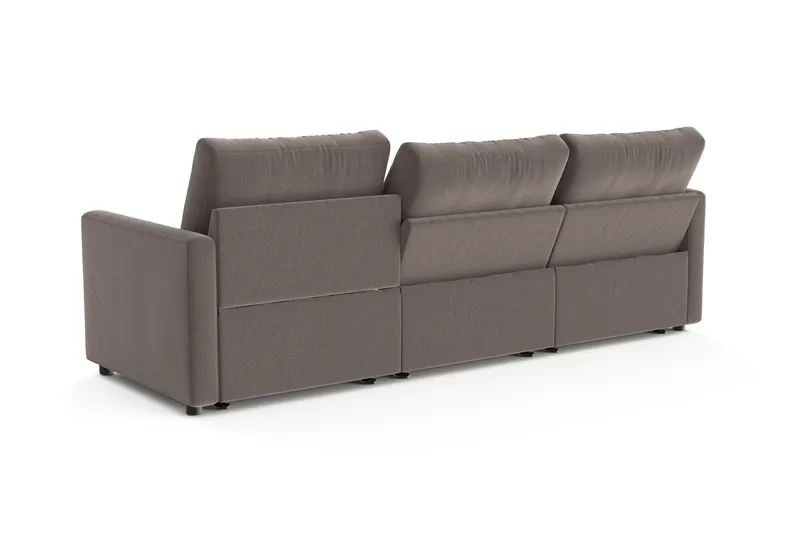Barsele 3-sits Elektrisk Reclinersoffa - Brun - Möbler - Vardagsrum - Soffor - Reclinersoffor & Biosoffor