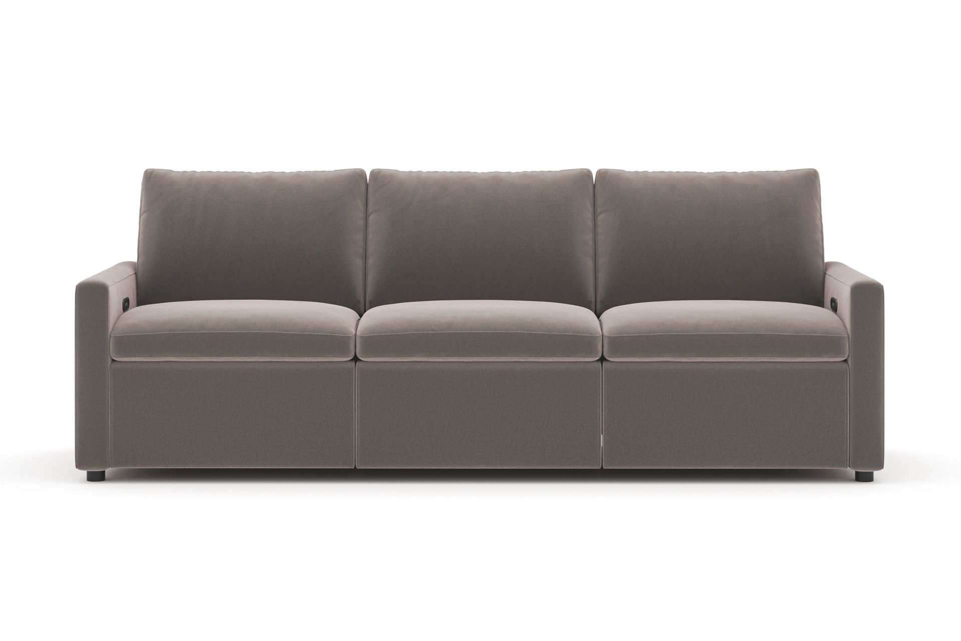 barsele 3-sits elektrisk reclinersoffa - brun