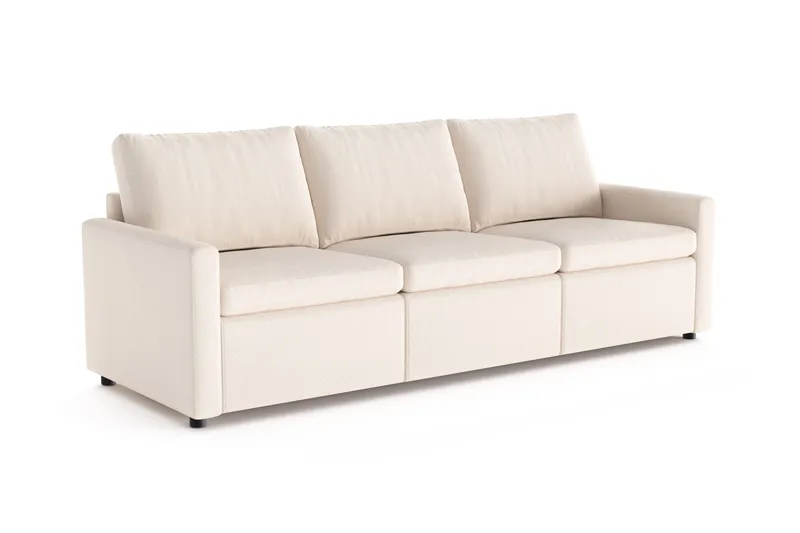Barsele 3-sits Reclinersoffa - Beige - Möbler - Vardagsrum - Soffor - Reclinersoffor & Biosoffor