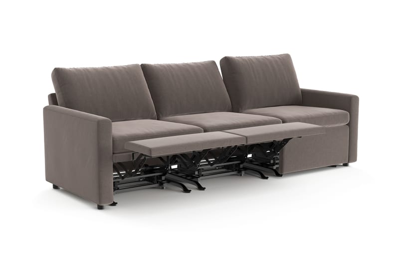 Barsele 3-sits Reclinersoffa - Brun - Möbler - Vardagsrum - Soffor - Reclinersoffor & Biosoffor