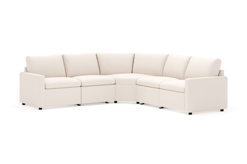 Barsele Hörnsoffa med Elektrisk Recliner 5-sits, Beige