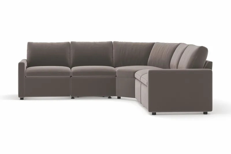 Barsele Hörnsoffa med Elektrisk Recliner 5-sits - Brun - Möbler - Vardagsrum - Soffor - Reclinersoffor & Biosoffor