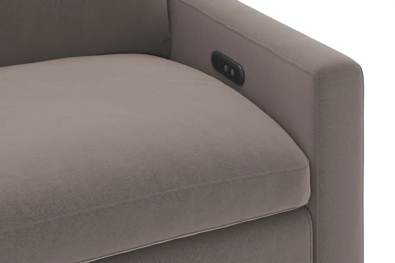 Barsele Hörnsoffa med Elektrisk Recliner 5-sits - Brun - Möbler - Vardagsrum - Soffor - Reclinersoffor & Biosoffor