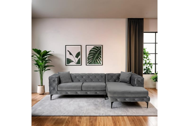 Beachport 3-sits Soffa med Divan Höger - Antracit - Möbler - Vardagsrum - Soffor - Divansoffa & schäslong