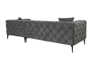 Beachport 3-sits Soffa med Divan Höger - Antracit - Möbler - Vardagsrum - Soffor - Divansoffa & schäslong