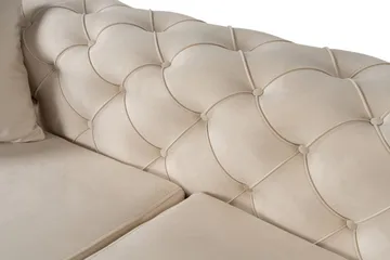 Beachport 3-sits Soffa med Divan Höger - Beige - Möbler - Vardagsrum - Soffor - Divansoffa & schäslong