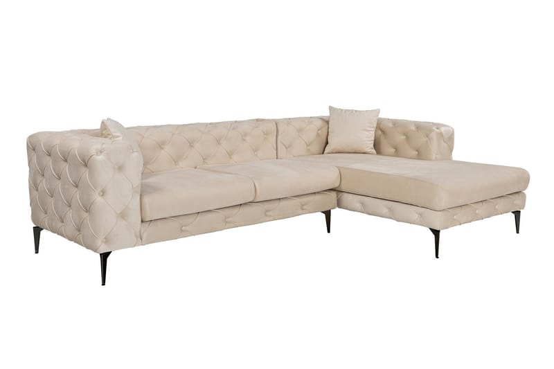 Beachport 3-sits Soffa med Divan Höger - Beige - Möbler - Vardagsrum - Soffor - Divansoffa & schäslong