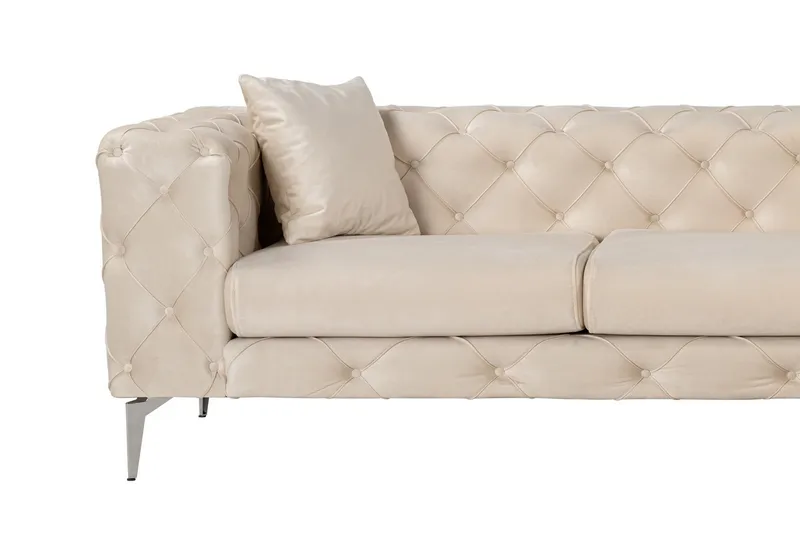 Beachport 3-sits Soffa med Divan Höger - Beige - Möbler - Vardagsrum - Soffor - Divansoffa & schäslong