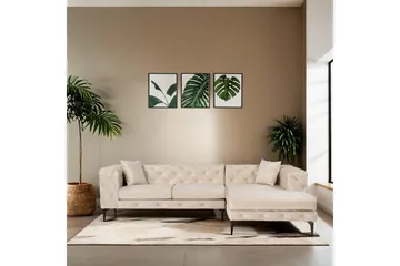 Beachport 3-sits Soffa med Divan Höger - Beige - Möbler - Vardagsrum - Soffor - Divansoffa & schäslong