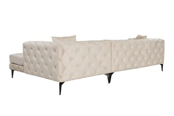 Beachport 3-sits Soffa med Divan Höger - Beige - Möbler - Vardagsrum - Soffor - Divansoffa & schäslong