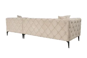 Beachport 3-sits Soffa med Divan Höger - Beige - Möbler - Vardagsrum - Soffor - Divansoffa & schäslong