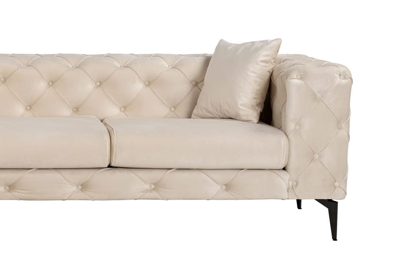 Beachport 3-sits Soffa med Divan Vänster - Beige - Möbler - Vardagsrum - Soffor - Divansoffa & schäslong