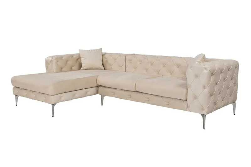 Beachport 3-sits Soffa med Divan Vänster - Beige - Möbler - Vardagsrum - Soffor - Divansoffa & schäslong
