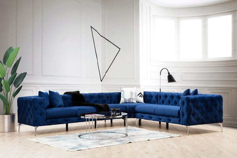 Beachport Hörnsoffa 6-sits - Blå - Möbler - Vardagsrum - Soffor - Hörnsoffor