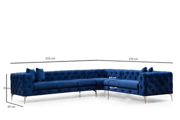 Beachport Hörnsoffa 6-sits - Blå - Möbler - Vardagsrum - Soffor - Hörnsoffor