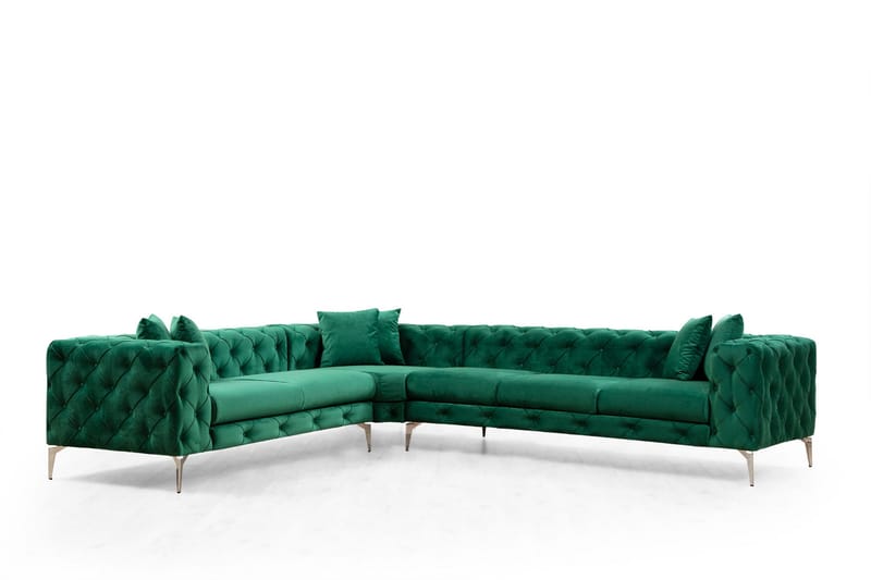 Beachport Hörnsoffa 6-sits, Grön