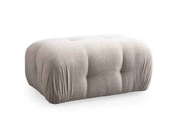 Belgin Bubblig Divansoffa 2-sits med fasta armstöd - Cream - Möbler - Vardagsrum - Soffor - Modulsoffor - Komplett modulsoffa