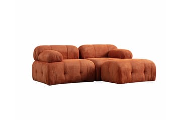 Belgin Bubblig Divansoffa 2-sits med fasta armstöd - Orange - Möbler - Vardagsrum - Soffor - Modulsoffor - Komplett modulsoffa