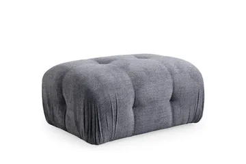 Belgin Bubblig Divansoffa 3-sits med fasta armstöd - Grå - Möbler - Vardagsrum - Soffor - Modulsoffor - Komplett modulsoffa